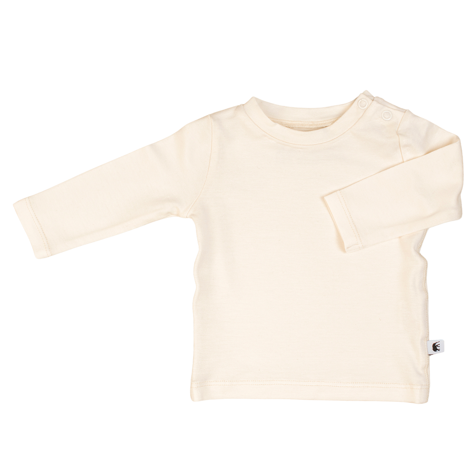 Bamboo Baby Long Sleeve T-Shirt CREAM - Main Image