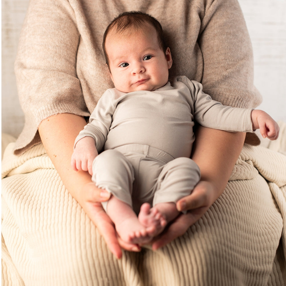 Bambu Baby långärmad T-shirt - GRÅ