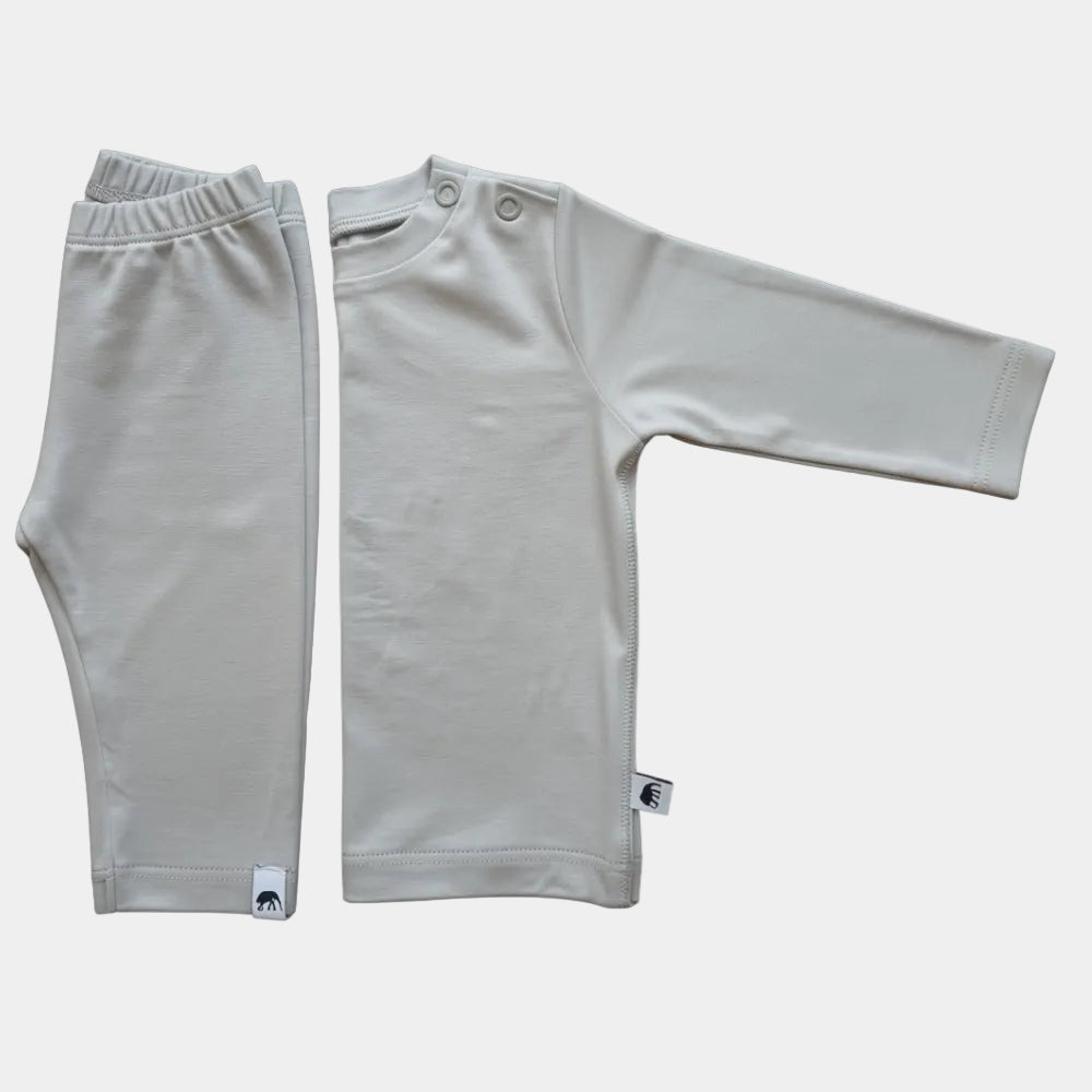 Bambu Baby långärmad T-shirt - GRÅ