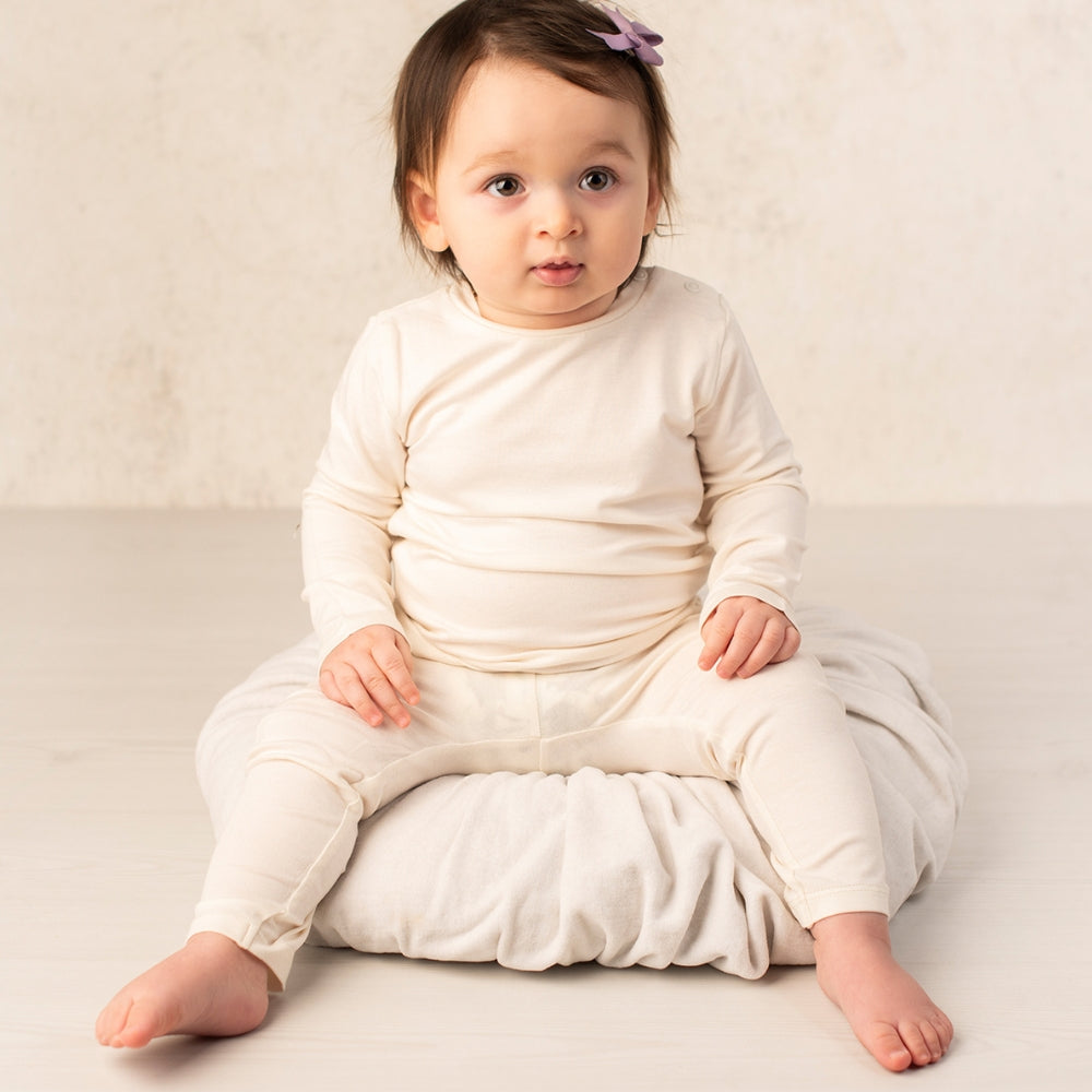 Bambu Baby långärmad T-shirt - GRÅ