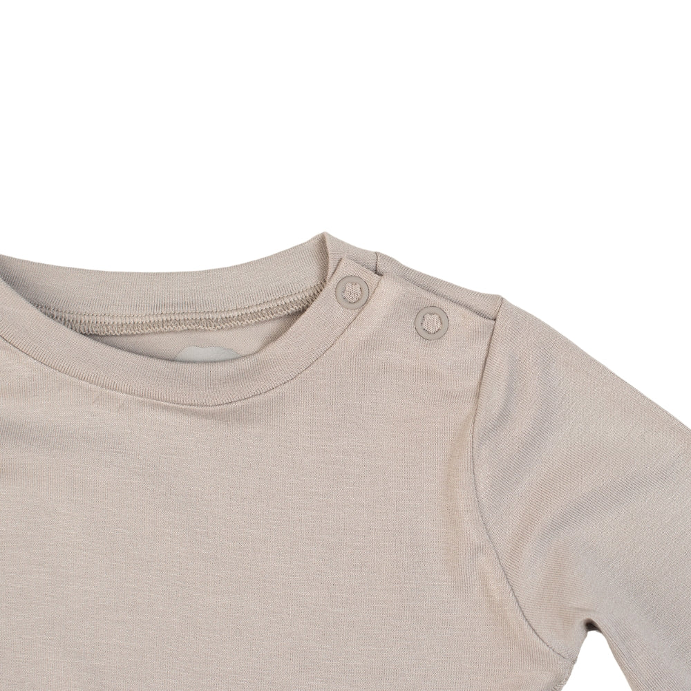 Premium Bamboo Baby Pajama Set: T-Shirt & Leggings GREY