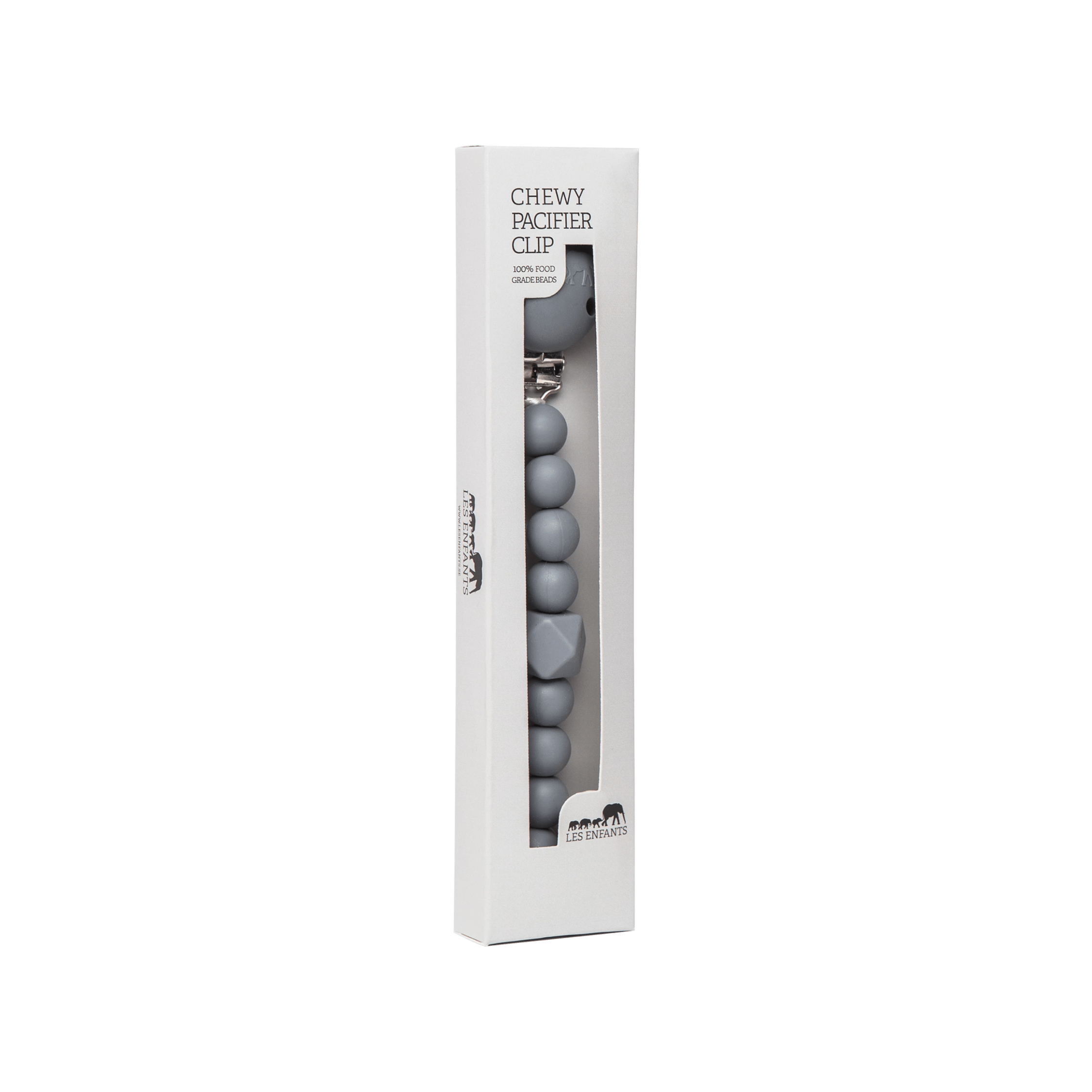 Chewy Pacifier Clip - Grey
