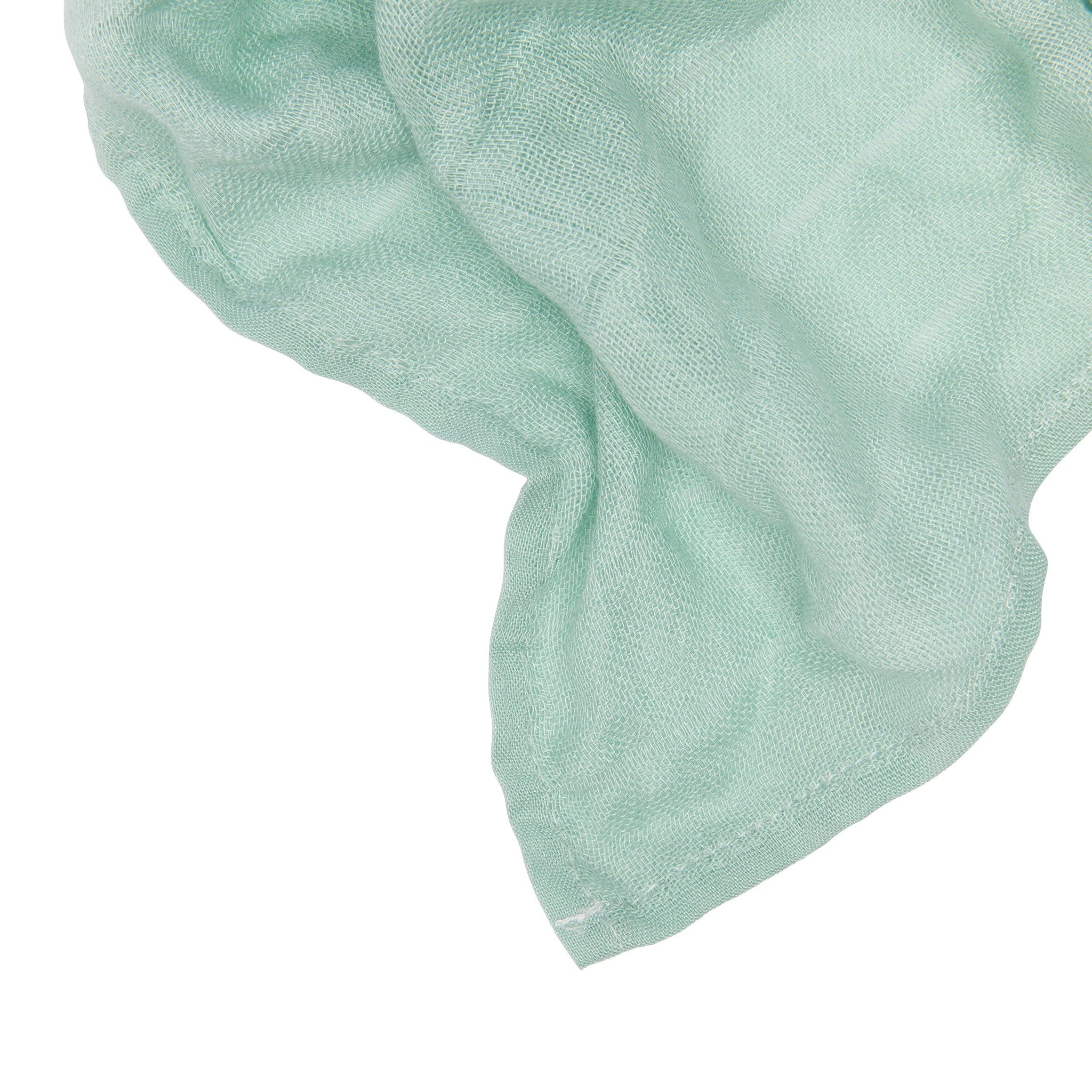 100% bambo muslin fabric mint green