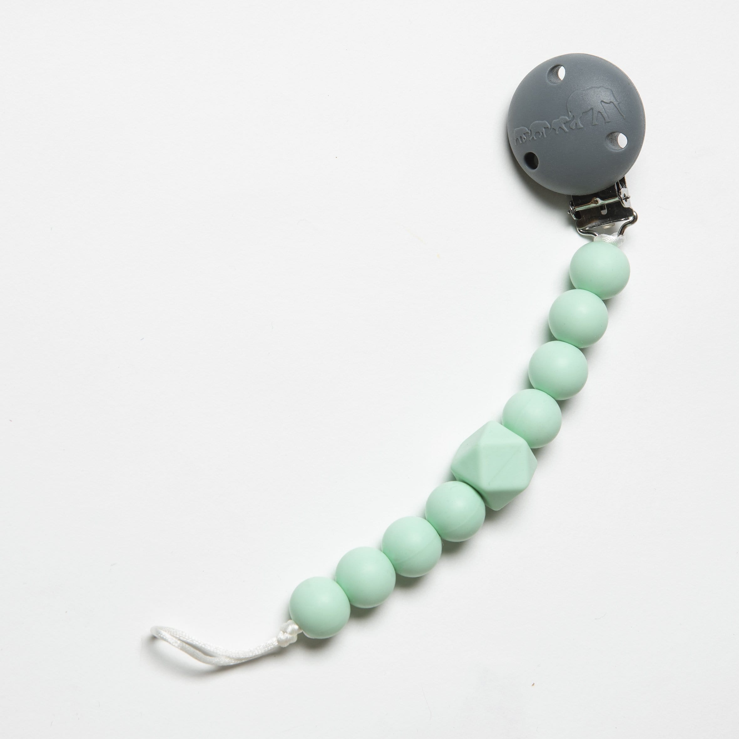 The Les Enfants Chewy Pacifier Clip mint green