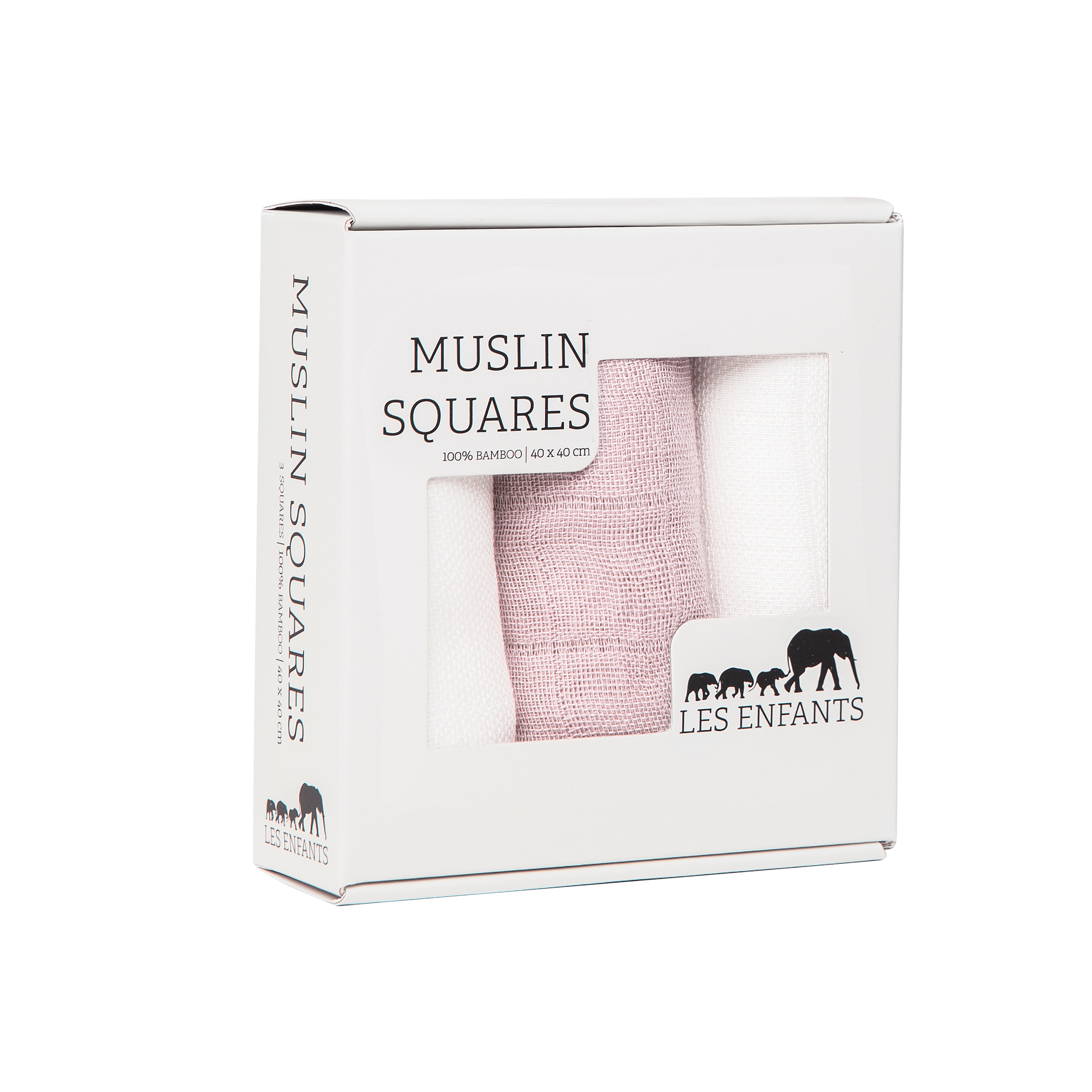 Muslin Squares Pink / White