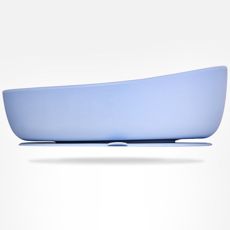 Silicone Baby Plate Bowl - Blue