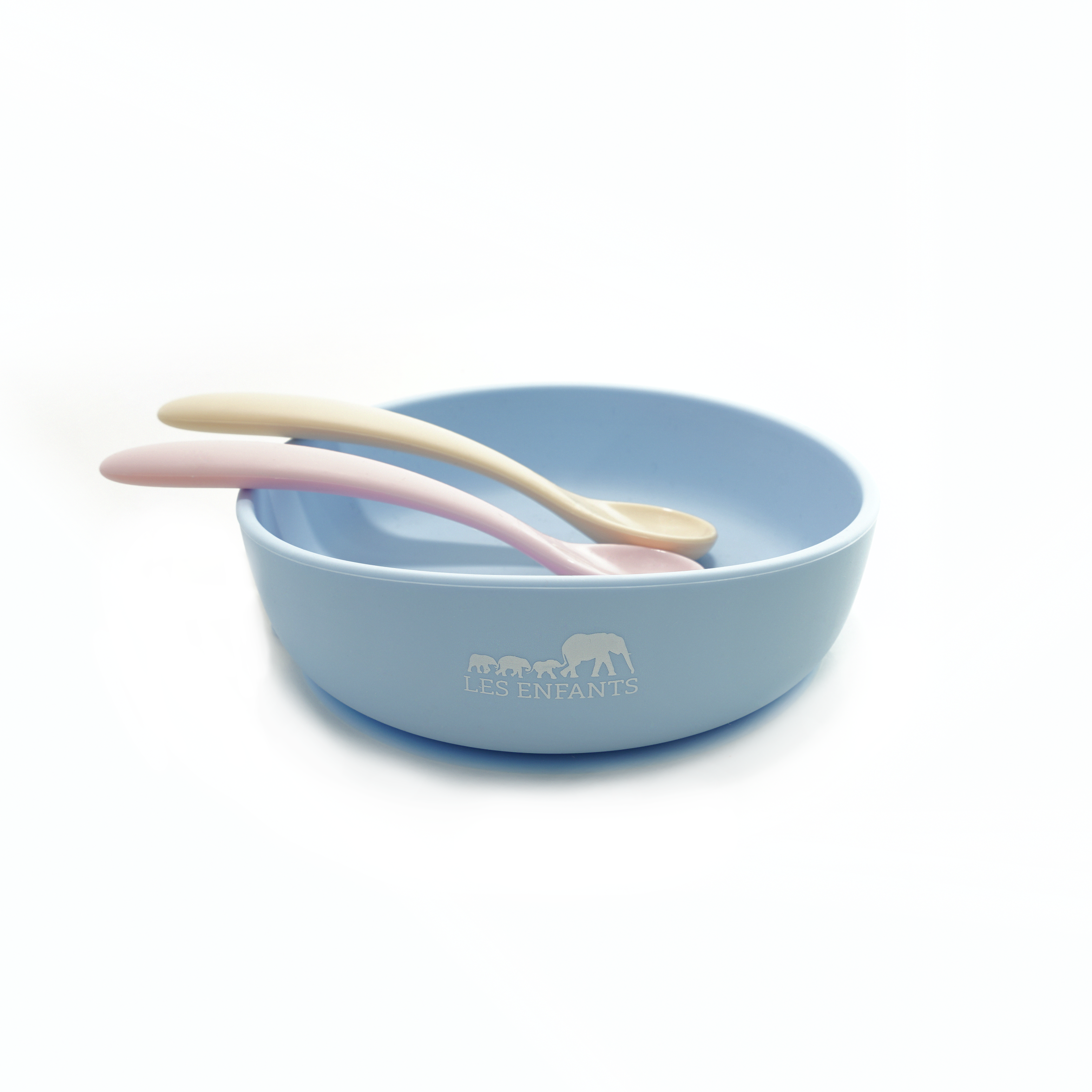 Silicone Baby Plate Bowl - Blue