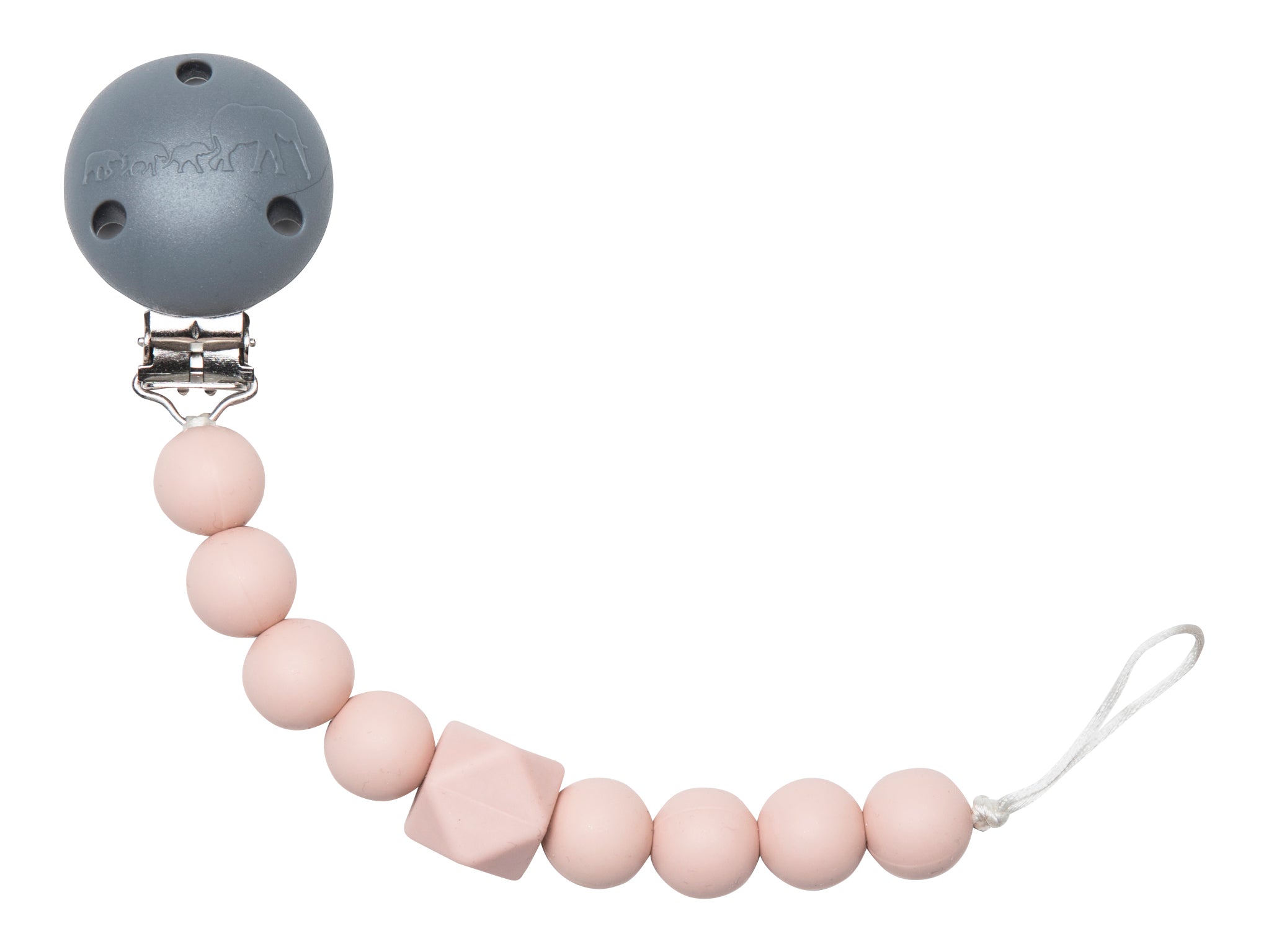 The Les Enfants Chewy Pacifier Clip pink