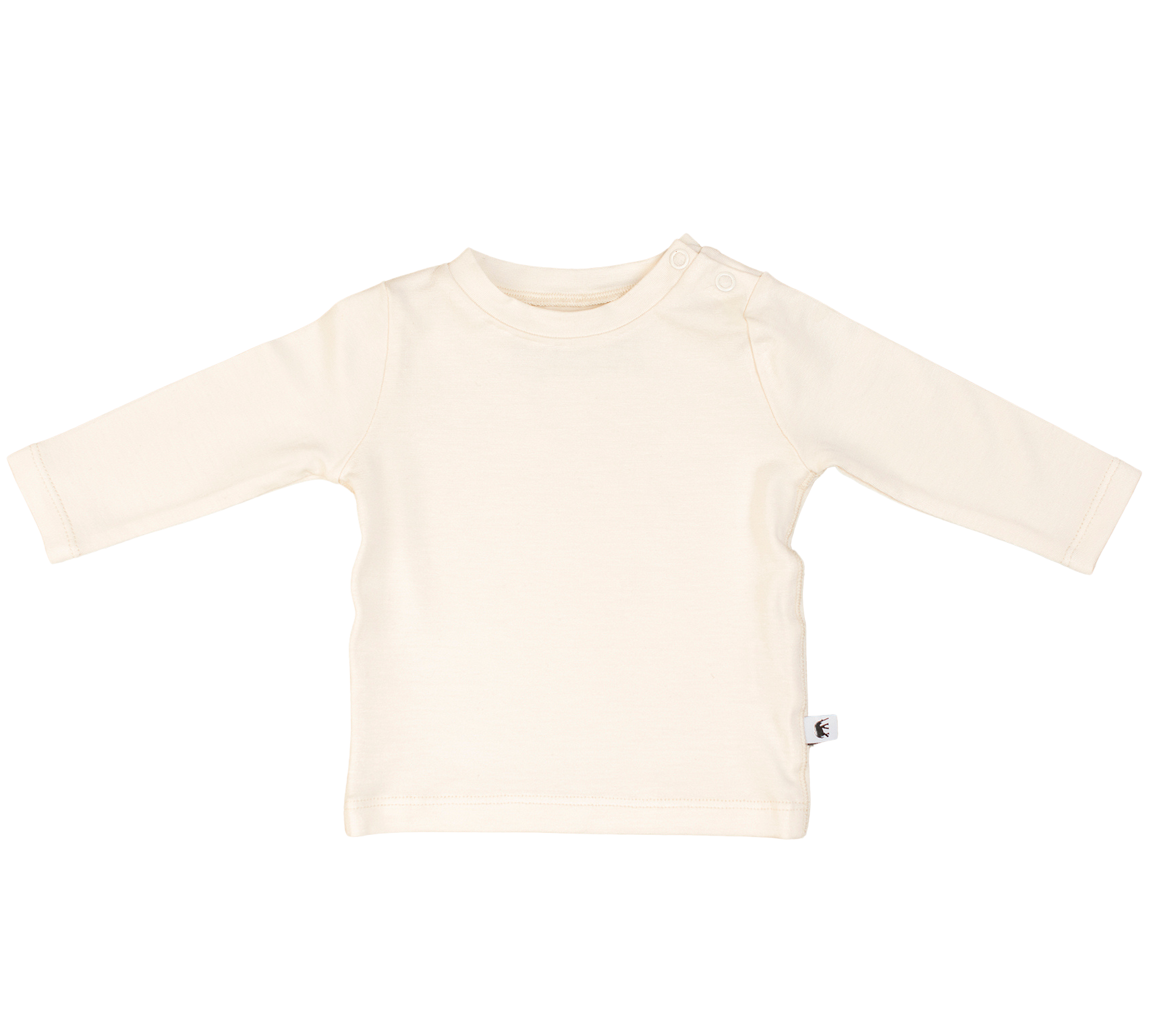 Bambu Baby Långärmad T-Shirt - CREAM