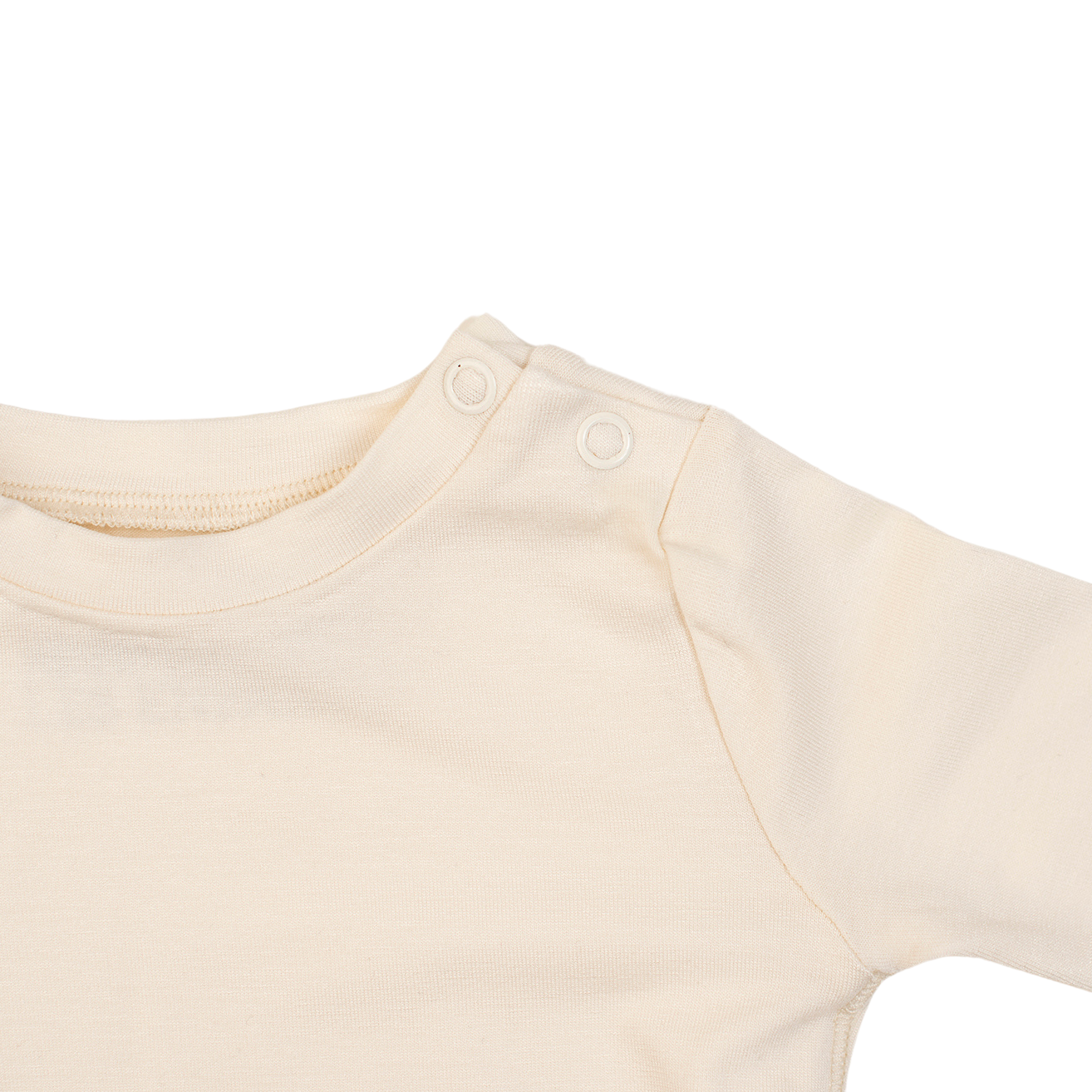 Bambu Baby Långärmad T-Shirt - CREAM