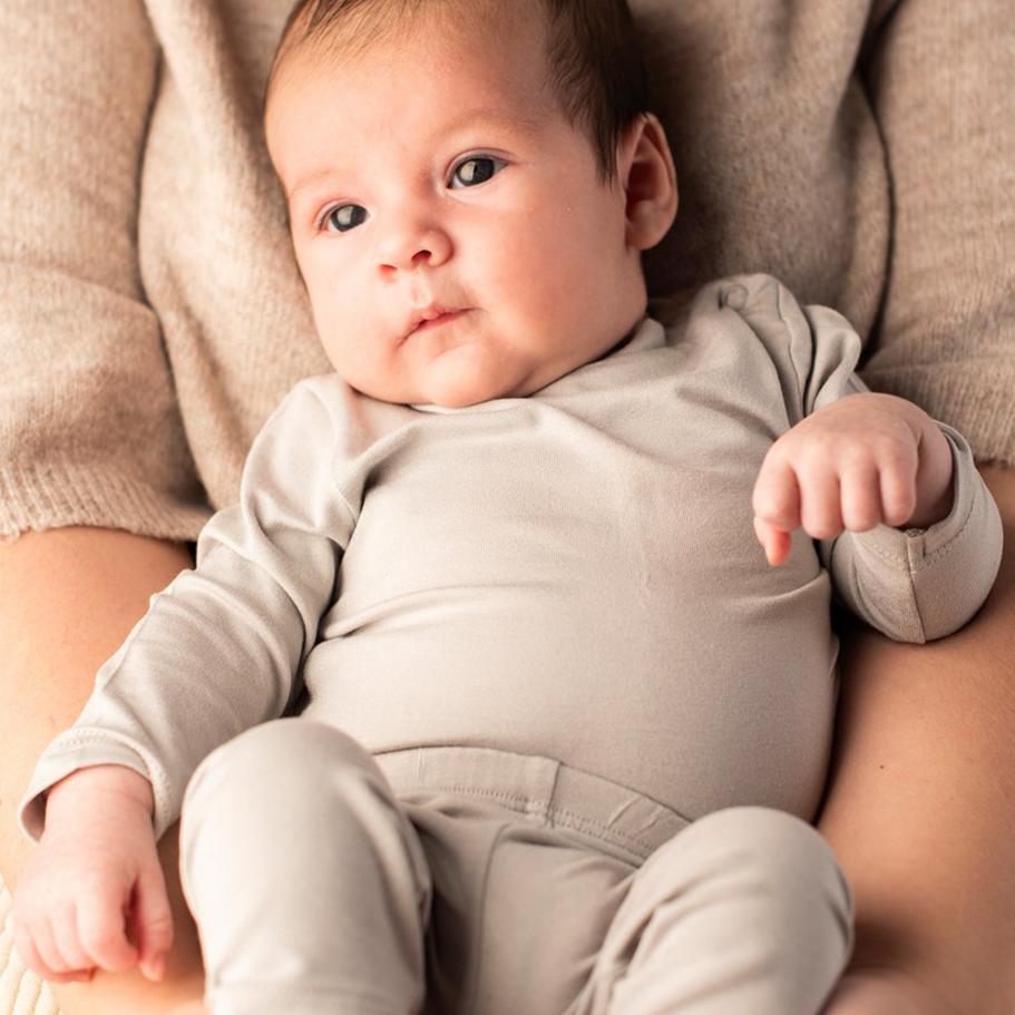 Bambu Baby långärmad T-shirt - GRÅ