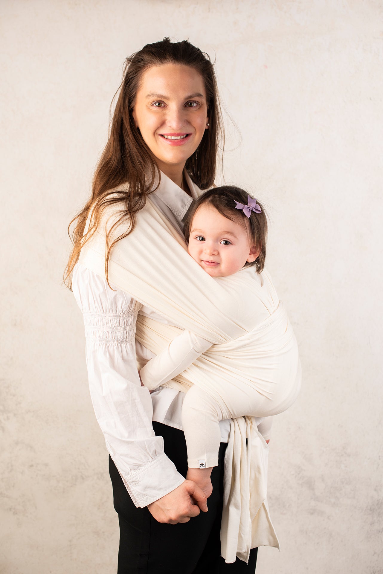 Bamboo Baby Wrap Carrier - CREAM