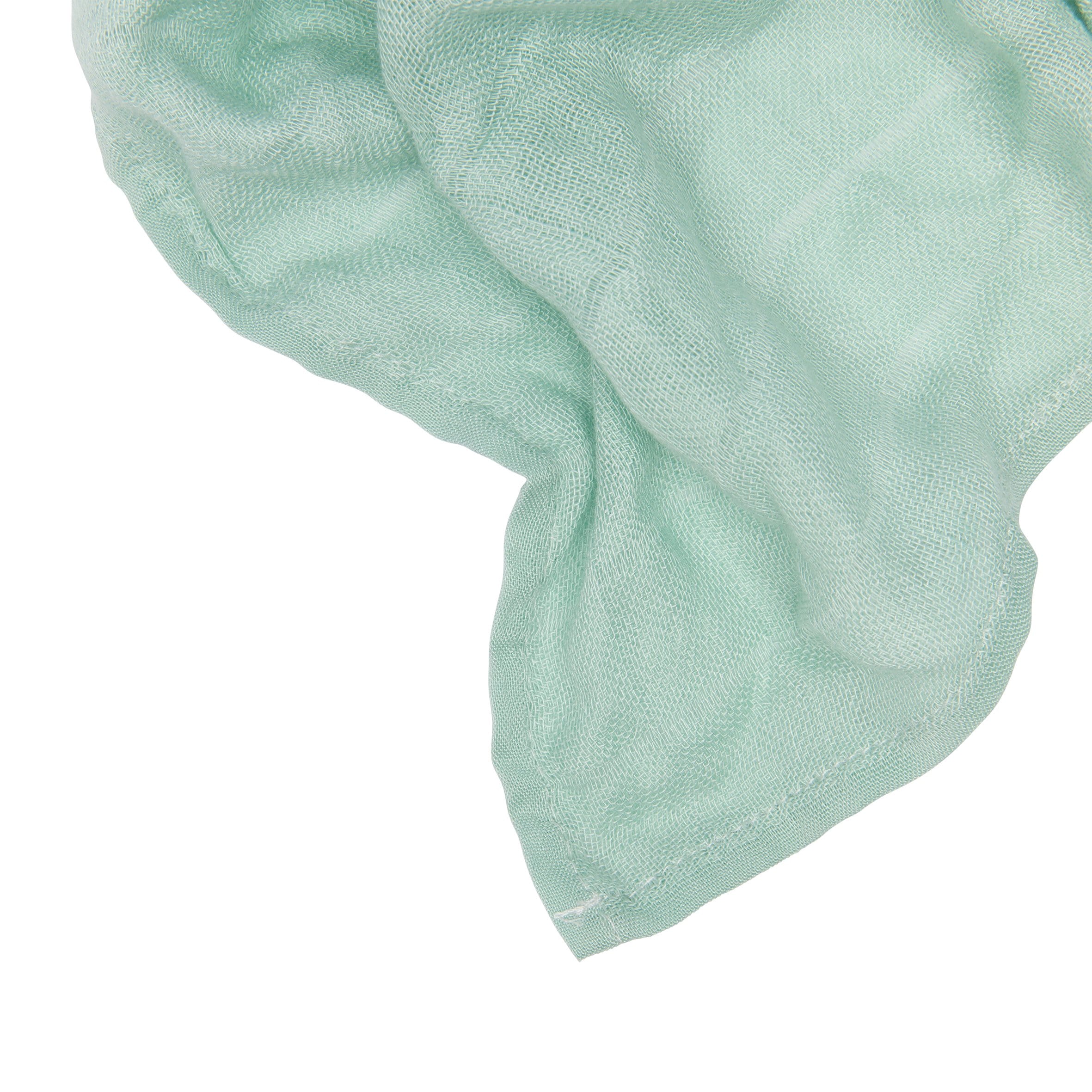 Muslin Blanket Green / White
