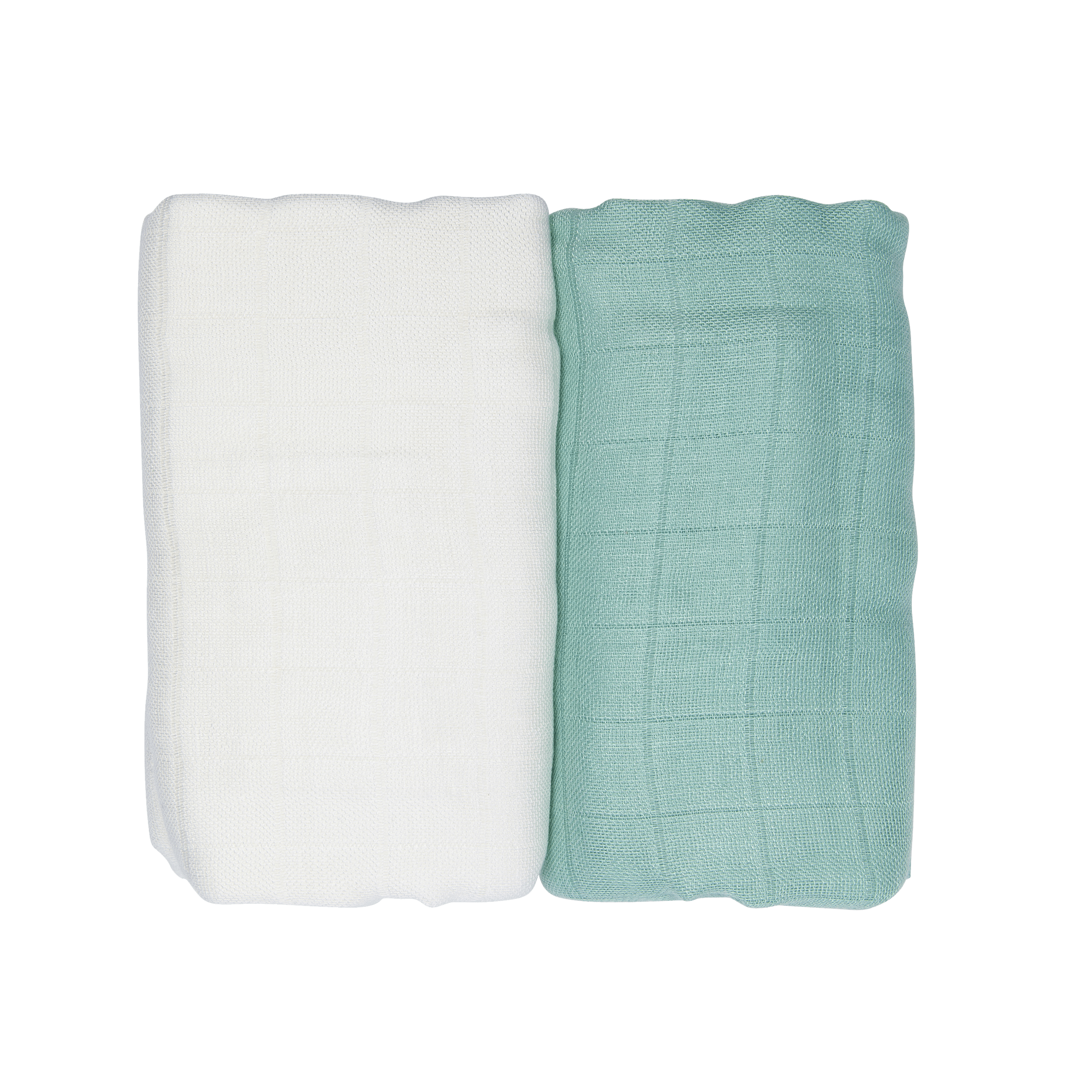 Muslin Blanket Green / White