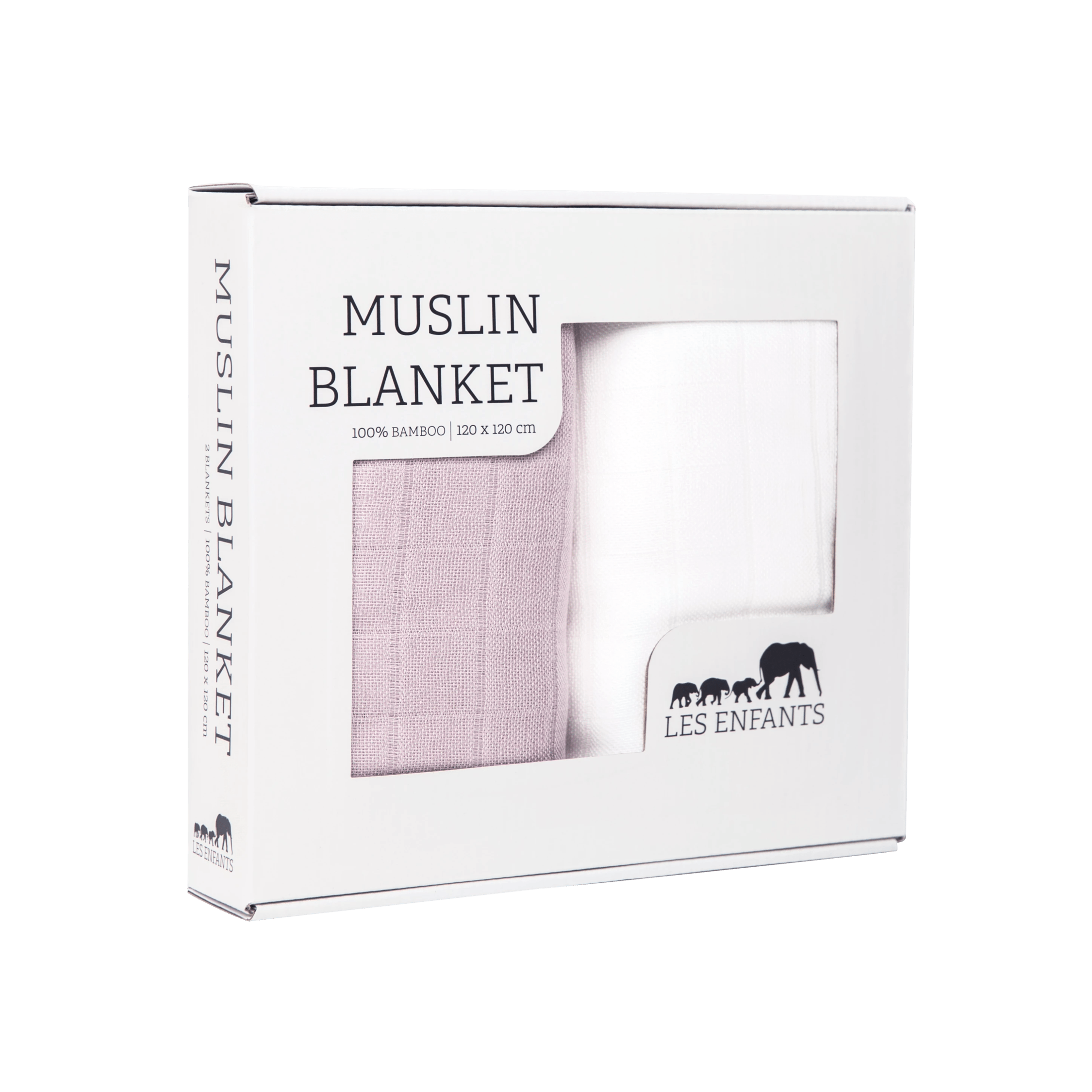 Muslin Blanket Pink / White