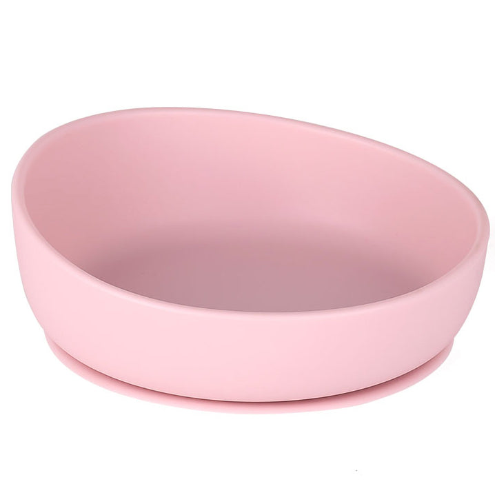 Silicone Baby Plate Bowl - Pink