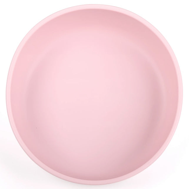 Silicone Baby Plate Bowl - Pink