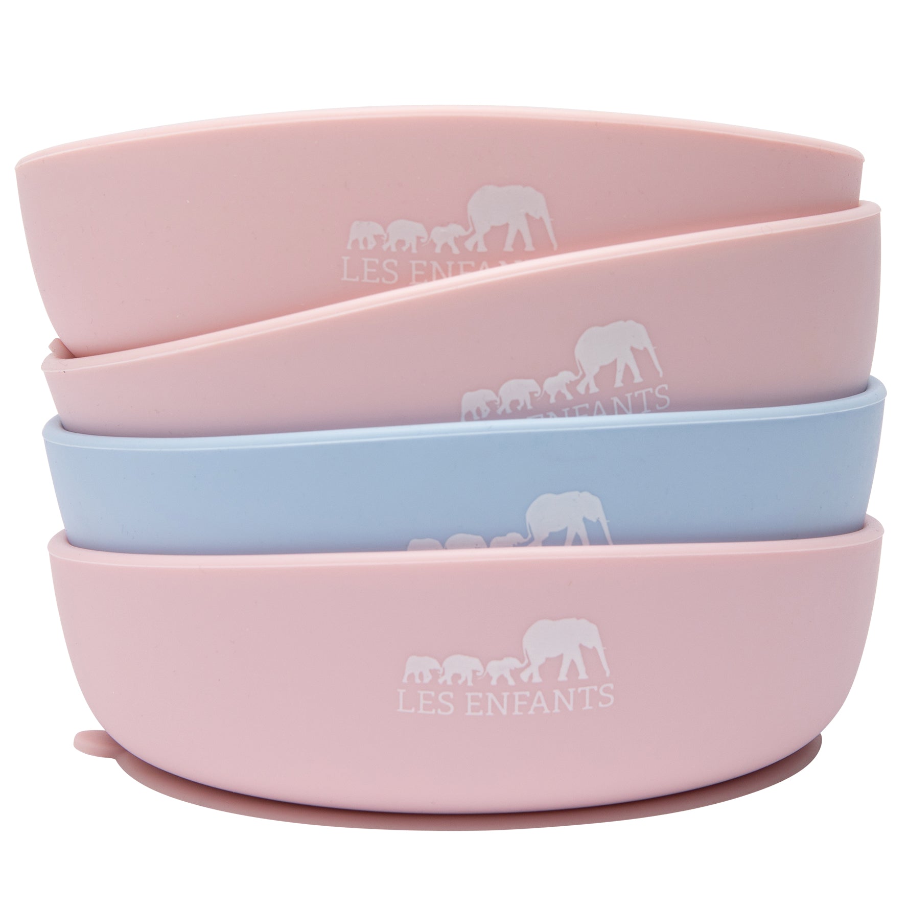 Silicone Baby Plate Bowl - Pink