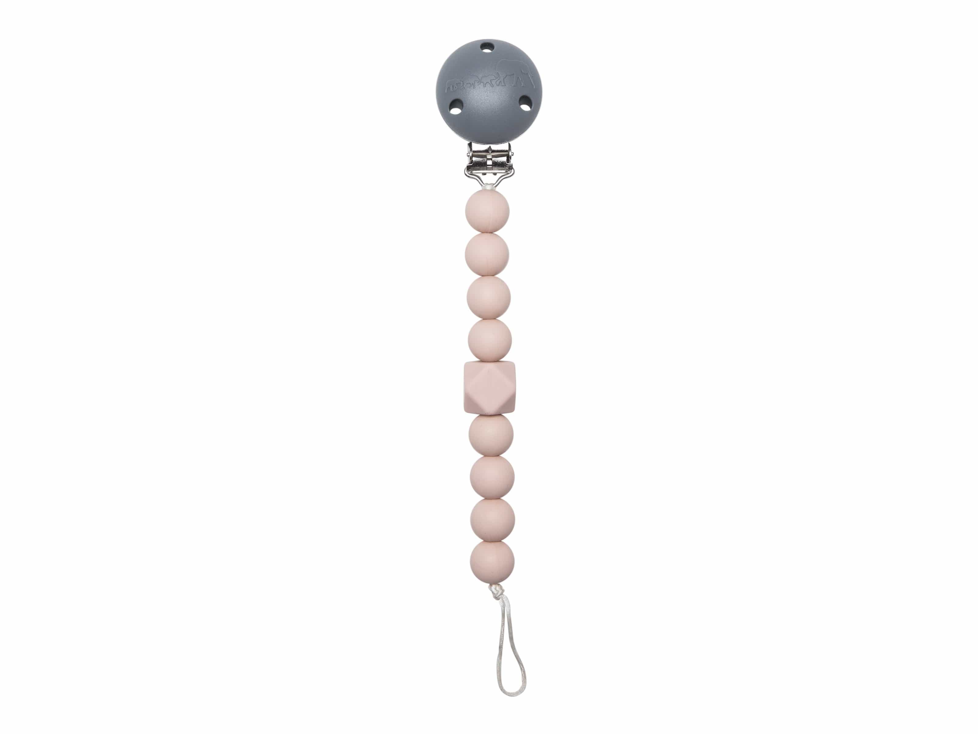 The Les Enfants Chewy Pacifier Clip pink